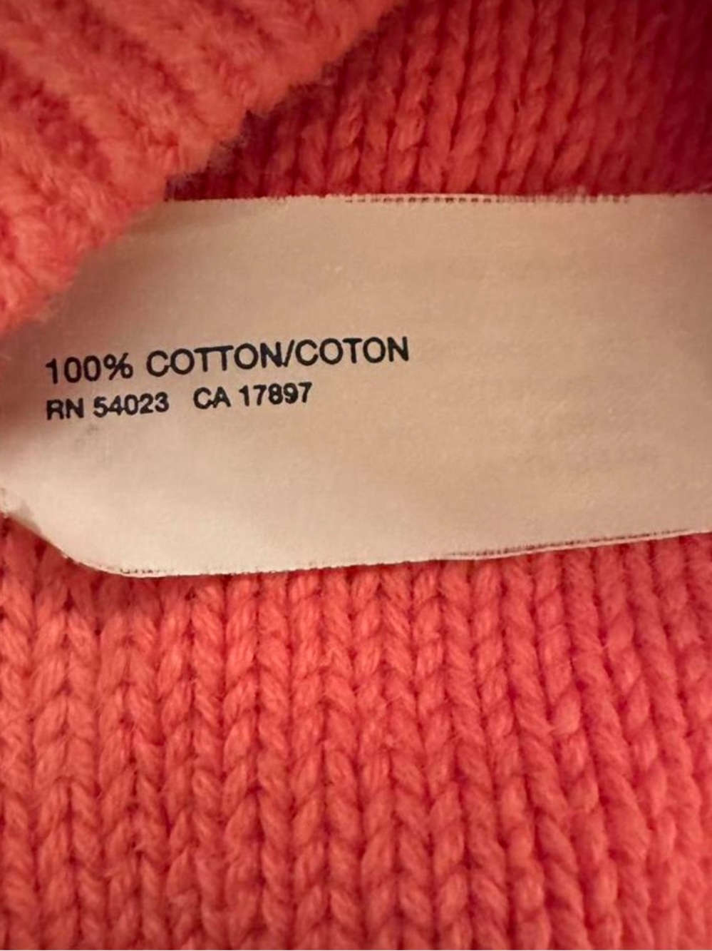 J.Crew Coral Pink Cable Knit Sweater XS Cotton Preppy Classic Crewneck Pullover - Picture 5 of 5